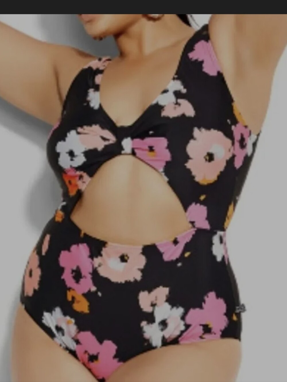 New! CITY CHIC Floral IZZY One Piece Swimsuit / Size 14 Plus
